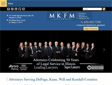 Tablet Screenshot of mkfmlaw.com